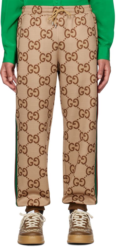 bootleg gucci velvet sweat pants